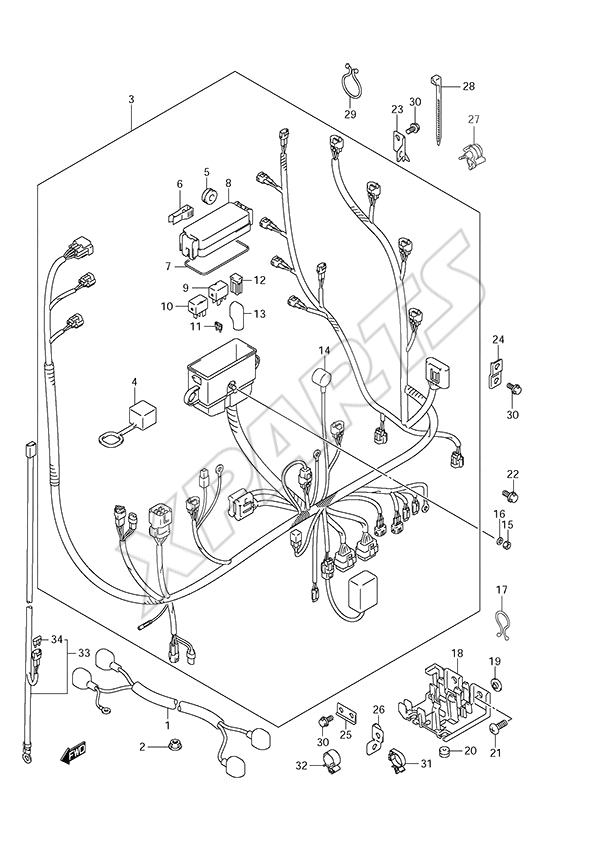  Harness til Suzuki motor